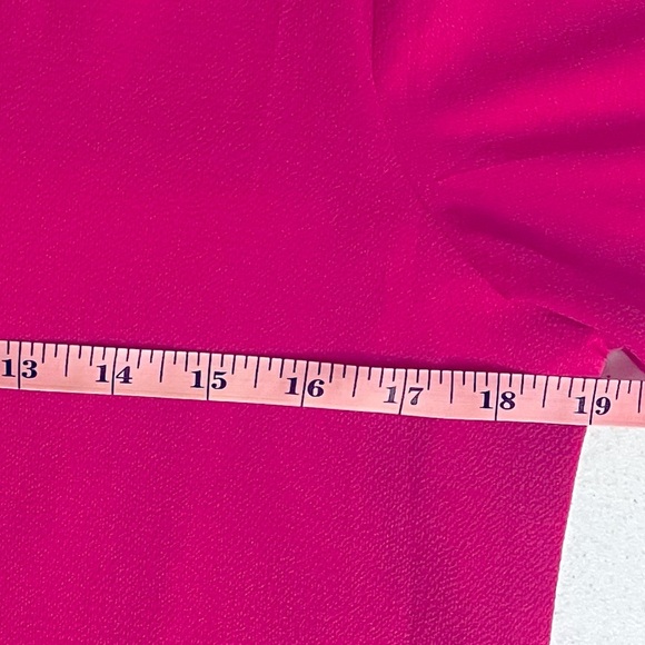 Belongsci Pink Summer V‎ Neck Bell Sleeve Shift Mini Dress Size Small NWOT - Picture 11 of 11